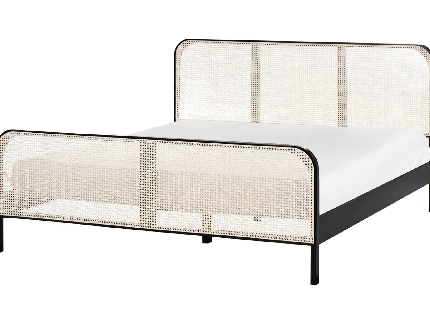 Letto Legno di pino GONFARON 180 x 200 cm Nero