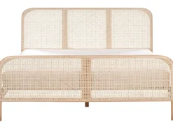 Letto Legno di pino GONFARON 180 x 200 cm Marrone chiaro