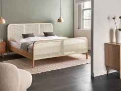 Letto Legno di pino GONFARON 180 x 200 cm Marrone chiaro