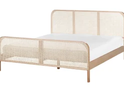 Letto Legno di pino GONFARON 180 x 200 cm Marrone chiaro