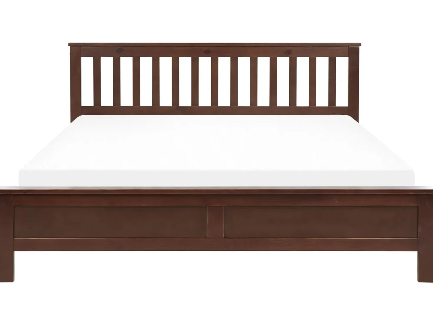 Letto Legno di pino MAYENNE 180 x 200 cm Marrone scuro