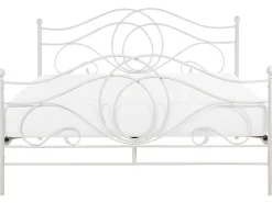 Outlet Beliani Letto Metallo LYRA 160 x 200 cm Bianco