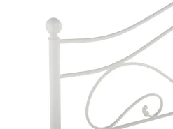 Outlet Beliani Letto Metallo LYRA 160 x 200 cm Bianco