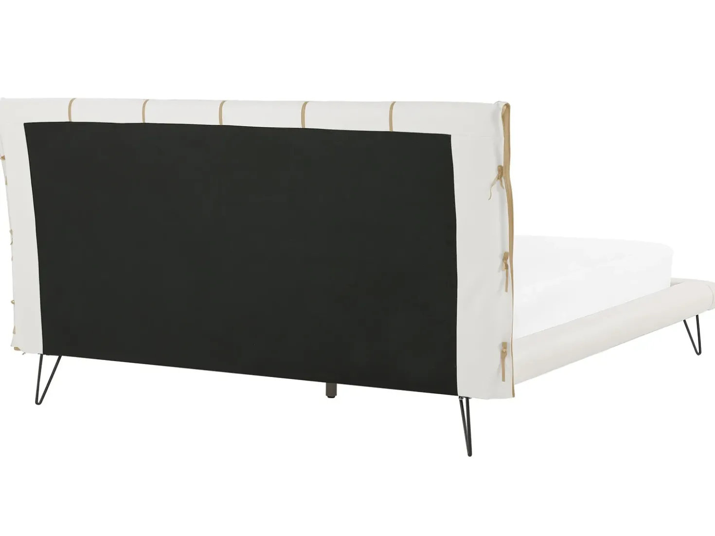 Letto Pelle sintetica BETIN 180 x 200 cm Beige chiaro