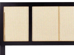 Letto Rattan AURAY 160 x 200 cm Nero