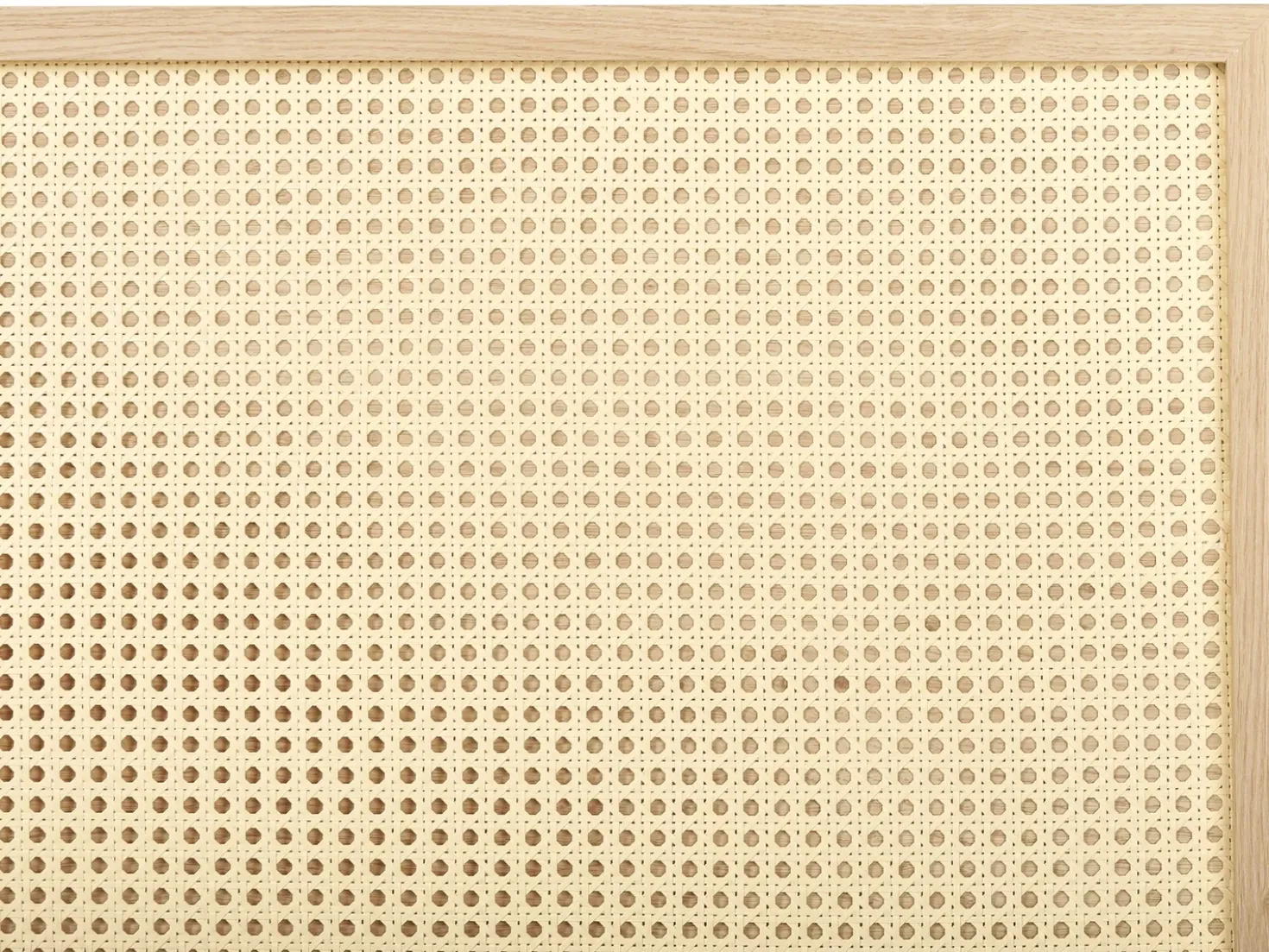 Letto Rattan MONPAZIER 180 x 200 cm Marrone chiaro