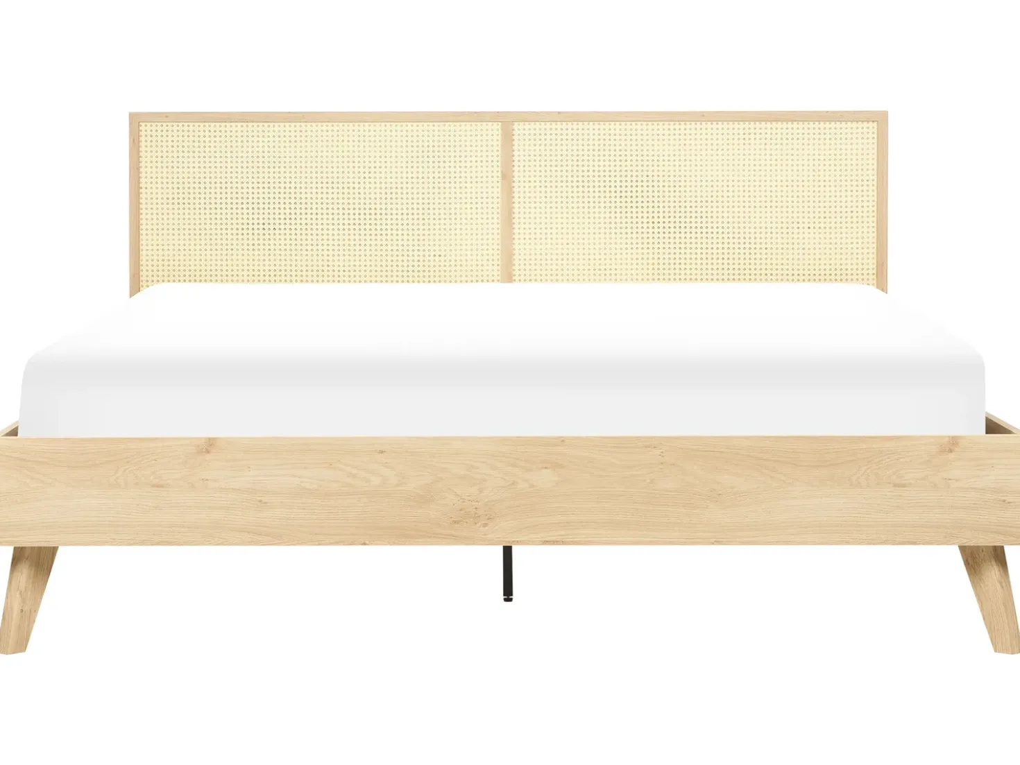 Letto Rattan MONPAZIER 180 x 200 cm Marrone chiaro