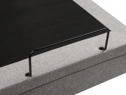 Letto regolabile senza testiera Tessuto DUKE 180 x 200 cm Grigio chiaro