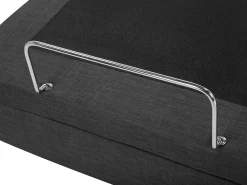 New Beliani Letto regolabile Tessuto DUKE 180 x 200 cm scuro Grigio