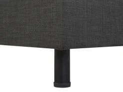 New Beliani Letto regolabile Tessuto DUKE 180 x 200 cm scuro Grigio
