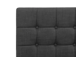 New Beliani Letto regolabile Tessuto DUKE 180 x 200 cm scuro Grigio