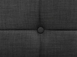 New Beliani Letto regolabile Tessuto DUKE 180 x 200 cm scuro Grigio