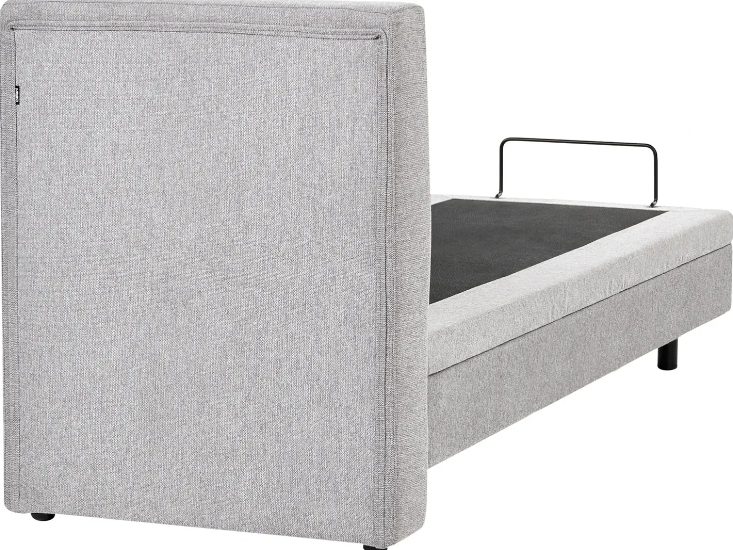 Letto regolabile Tessuto VICEROY 90 x 200 cm Grigio chiaro