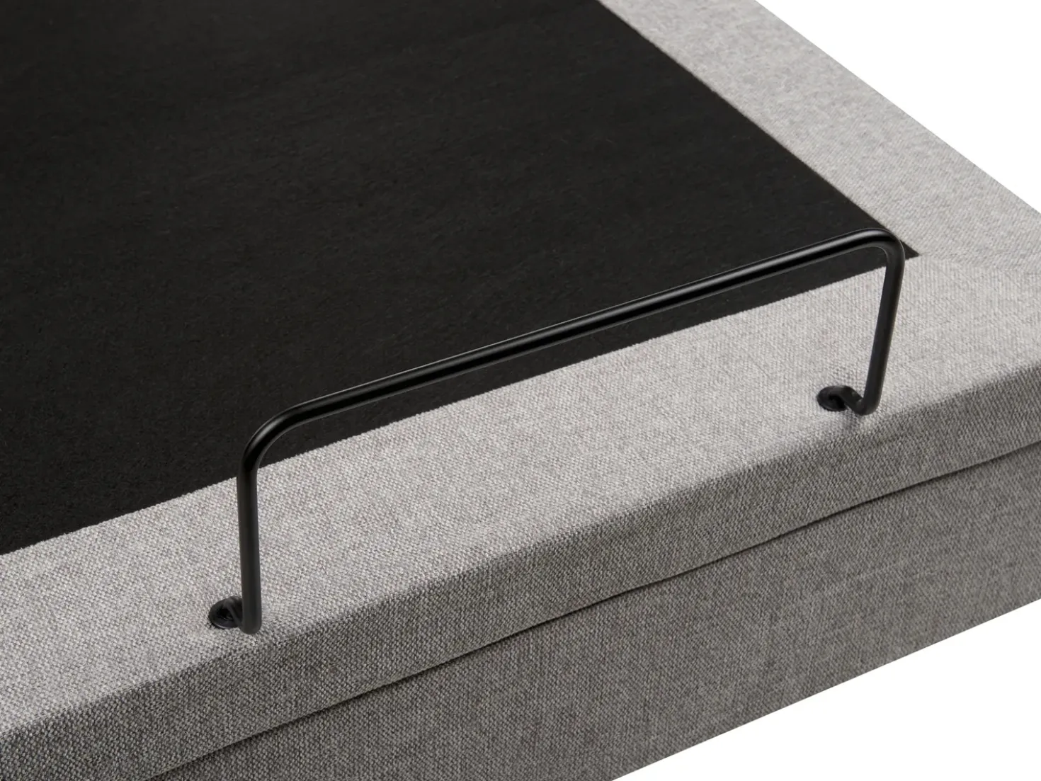 Letto regolabile Tessuto VICEROY 90 x 200 cm Grigio chiaro