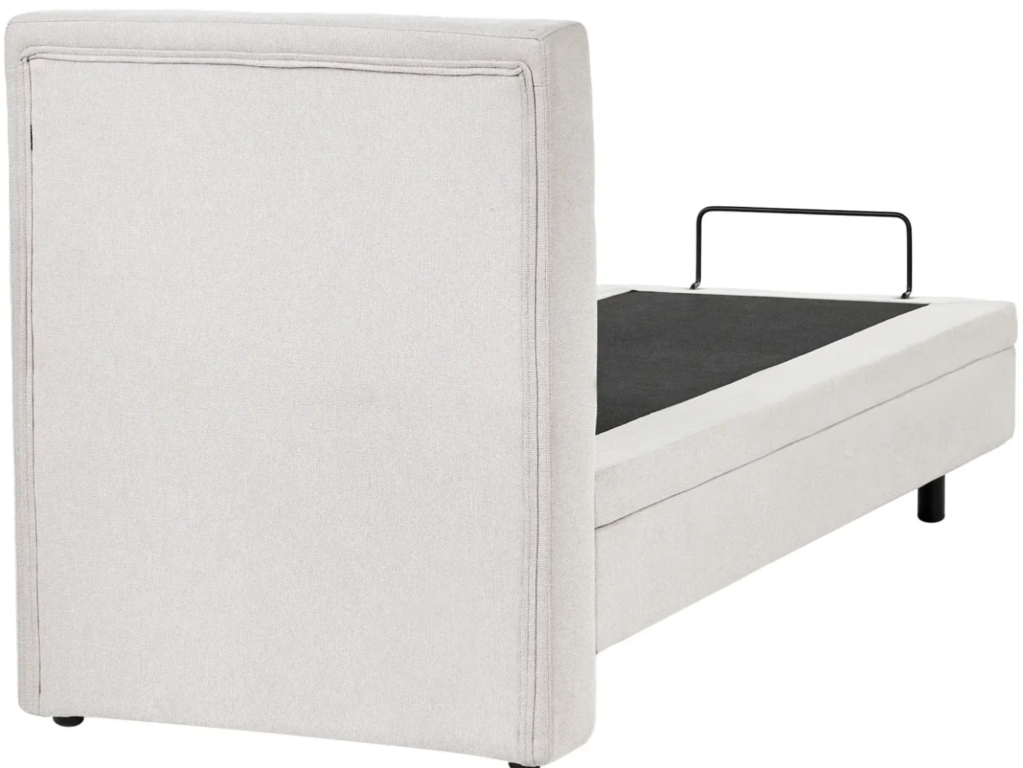 Letto regolabile Tessuto VICEROY 90 x 200 cm Beige chiaro