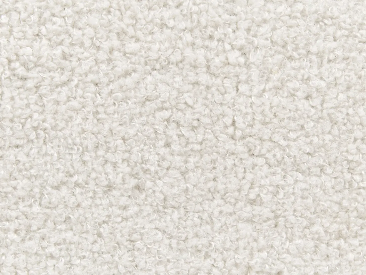 Letto senza testata Bouclé ROANNE 90 x 200 cm Beige chiaro