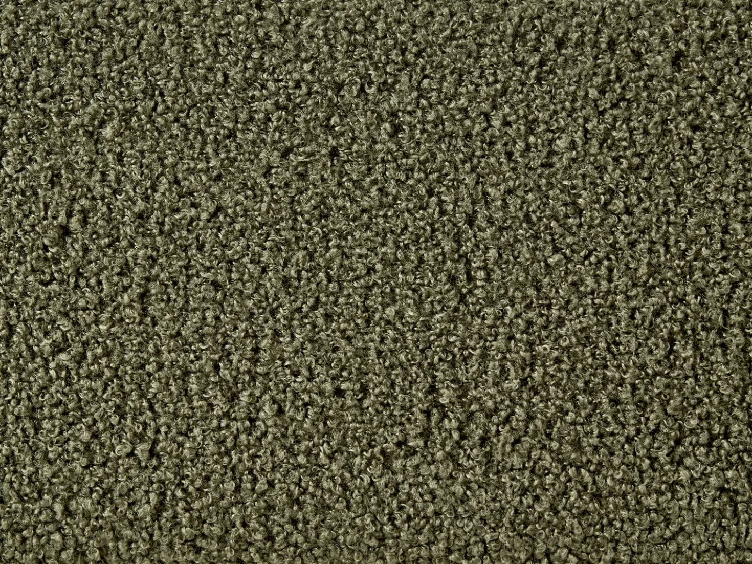 Letto senza testata Bouclé ROANNE 90 x 200 cm Verde scuro