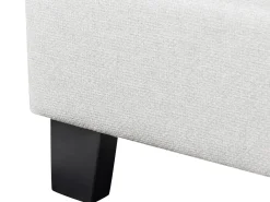 Letto senza testata Tessuto ROANNE 180 x 200 cm Grigio chiaro