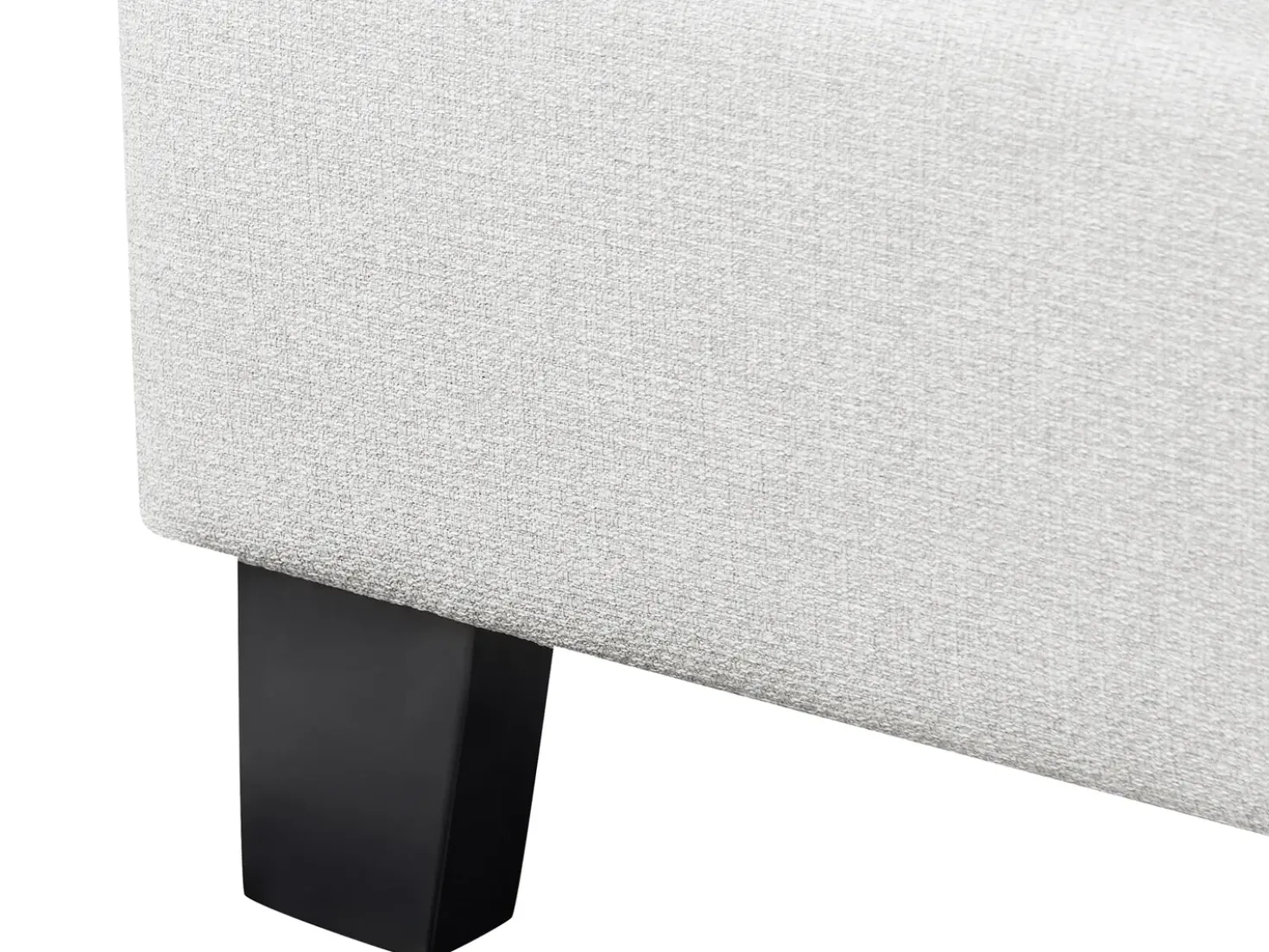Letto senza testata Tessuto ROANNE 140 x 200 cm Grigio chiaro