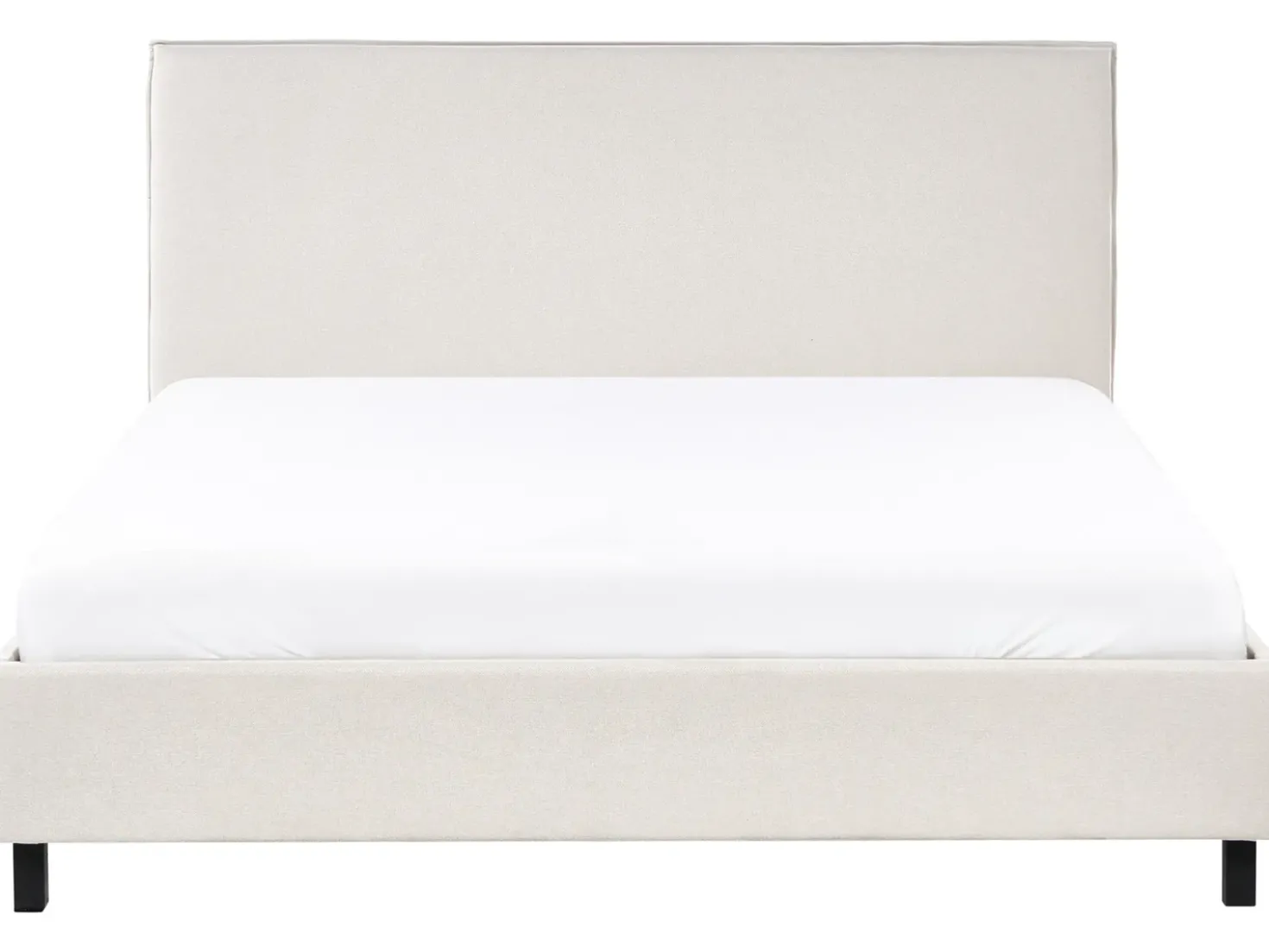 Letto Tessuto SENNEZ 160 x 200 cm Beige