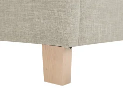 Letto Tessuto SENNEZ 180 x 200 cm Beige