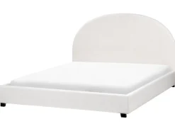 Letto Tessuto VAUCLUSE 160 x 200 cm Bianco sporco