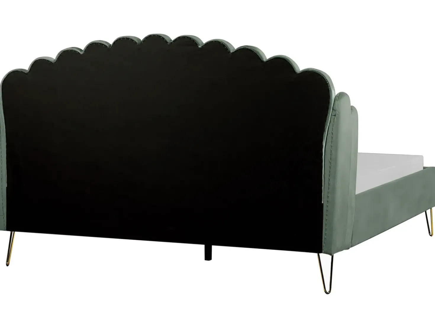 Letto Velluto AMBILLOU 180 x 200 cm Verde