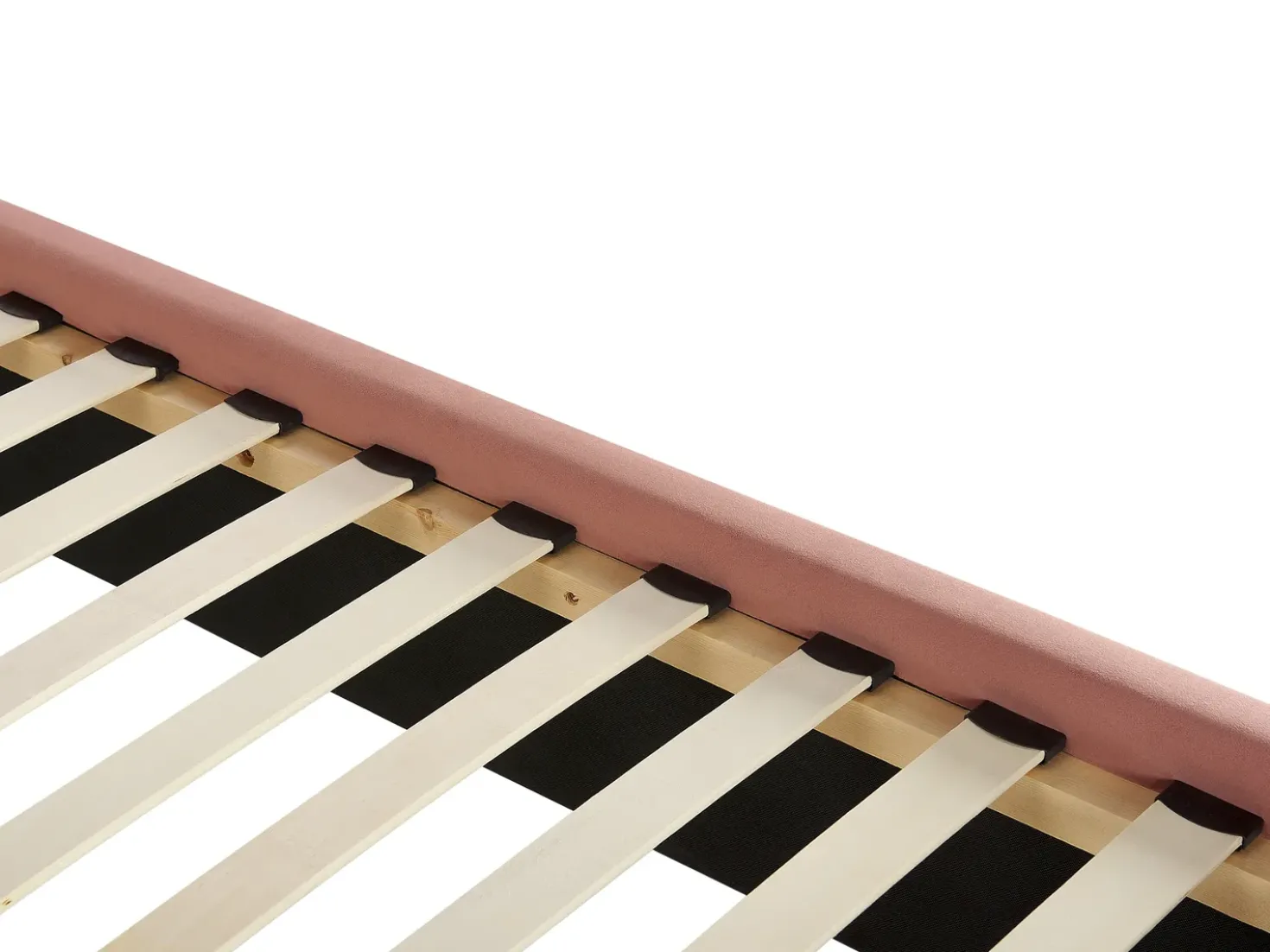 Letto Velluto AYETTE 160 x 200 cm Rosa