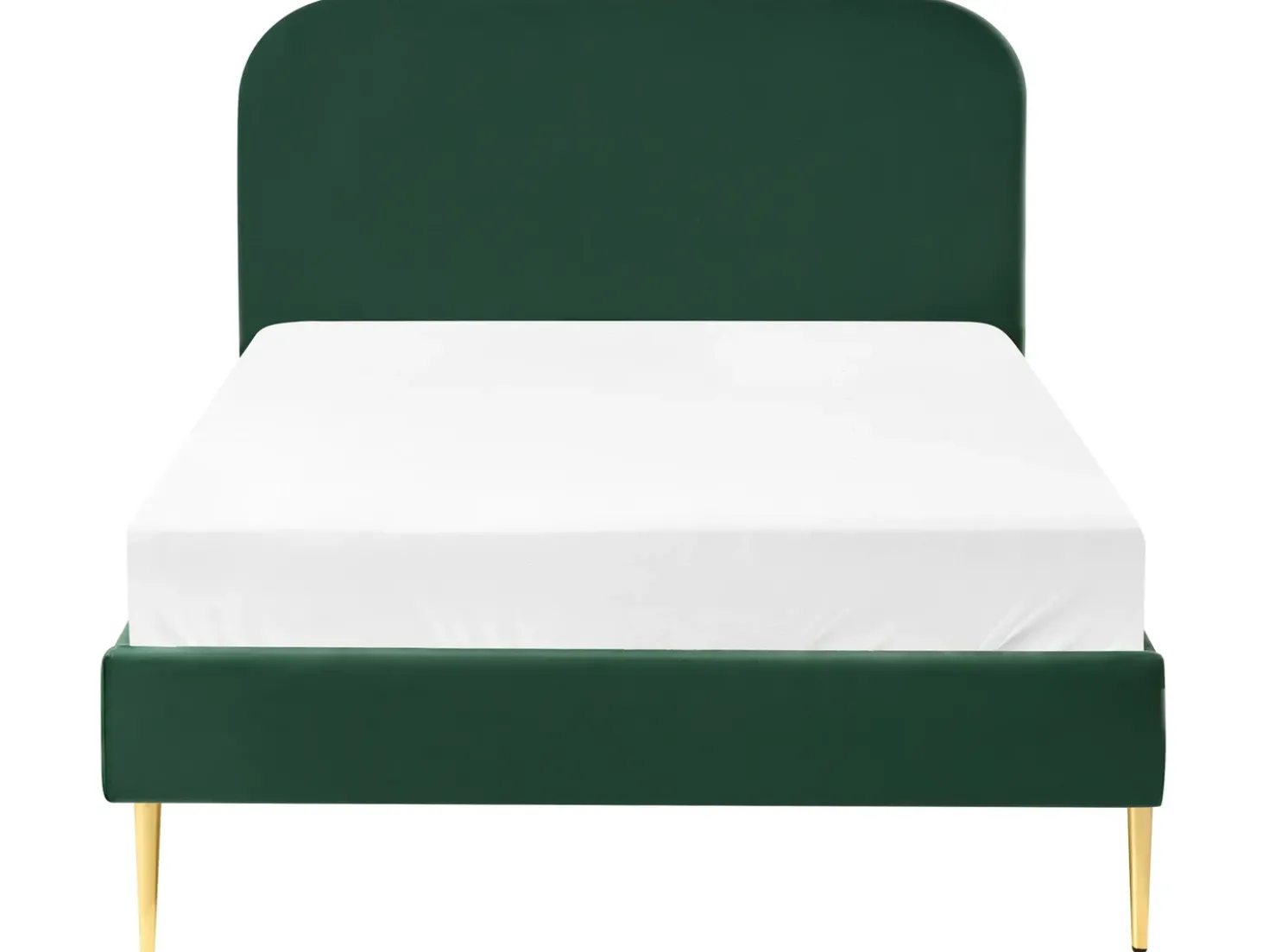 Letto Velluto FLAYAT 120 x 200 cm Verde scuro