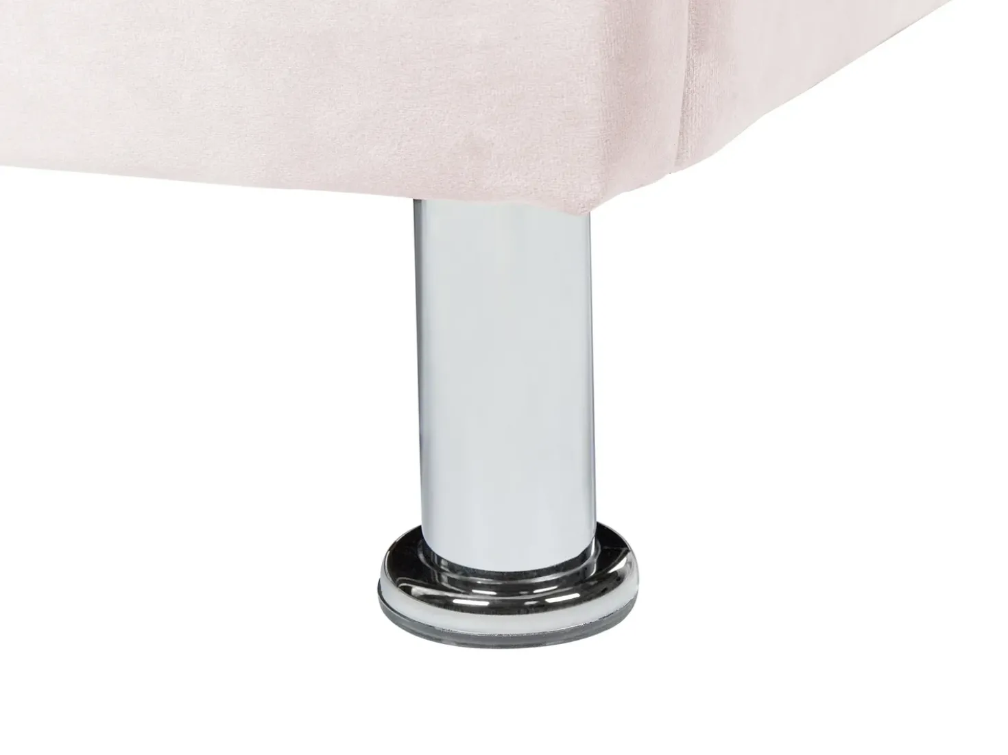 Letto Velluto METZ 90 x 200 cm Rosa pastello
