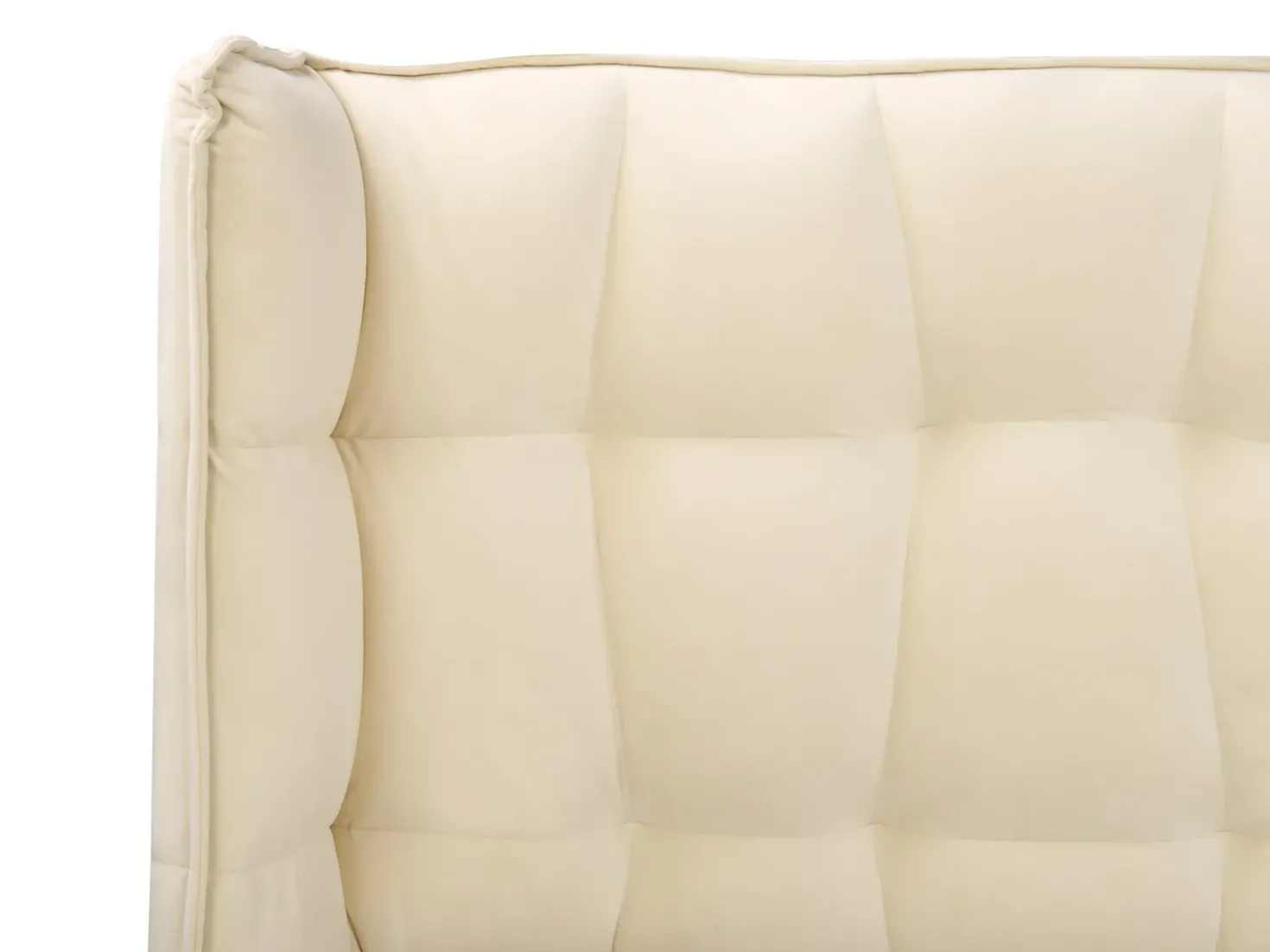 Letto Velluto SENLIS 180 x 200 cm Beige