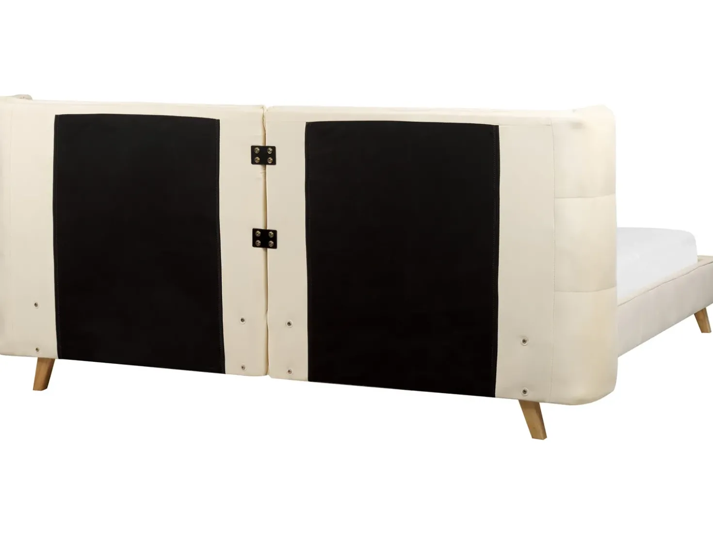 Letto Velluto SENLIS 180 x 200 cm Beige