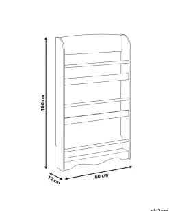 Libreria a parete LILOET 100 cm Rosa pastello