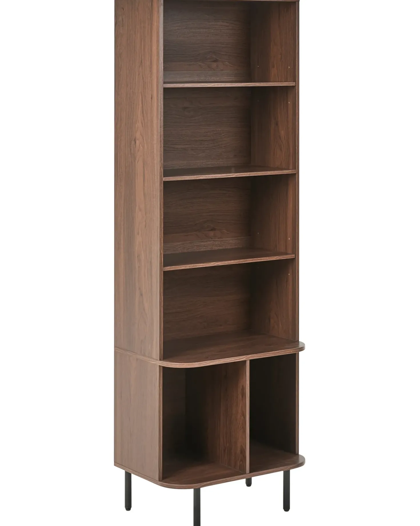 Libreria a 5 ripiani BRADLEY 180 cm Marrone scuro