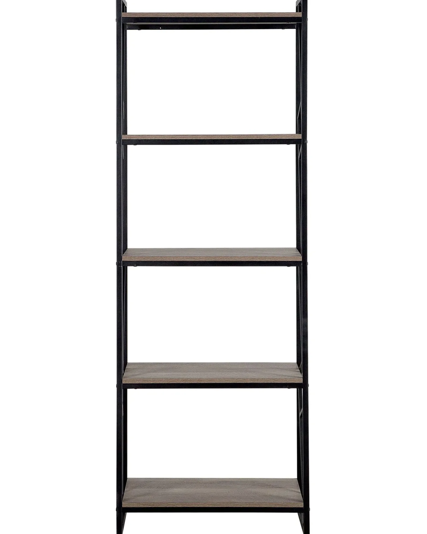 Libreria a 5 ripiani FORRES 184 cm Marrone/Nero
