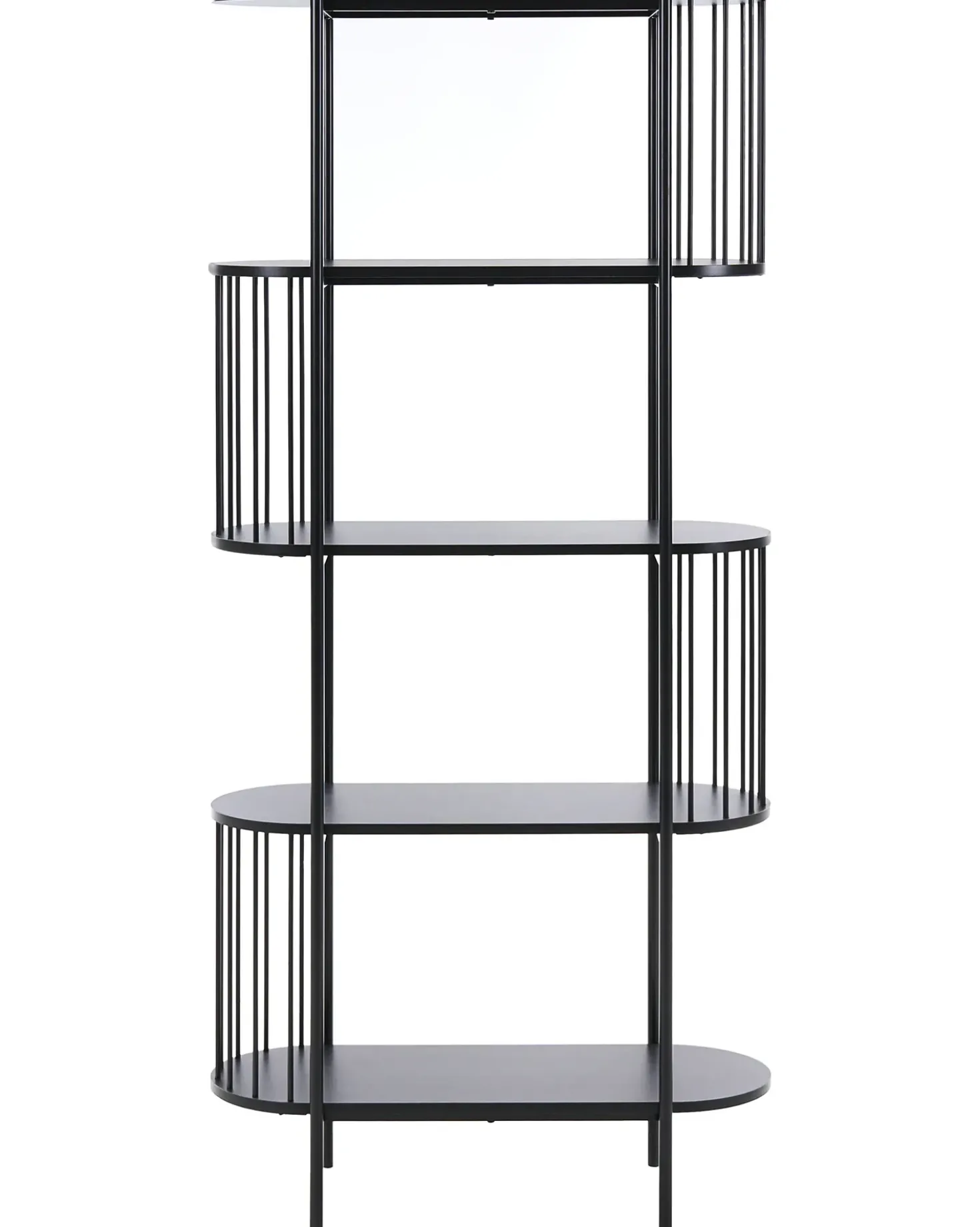 Libreria a 4 ripiani OREANA 172 cm Nero