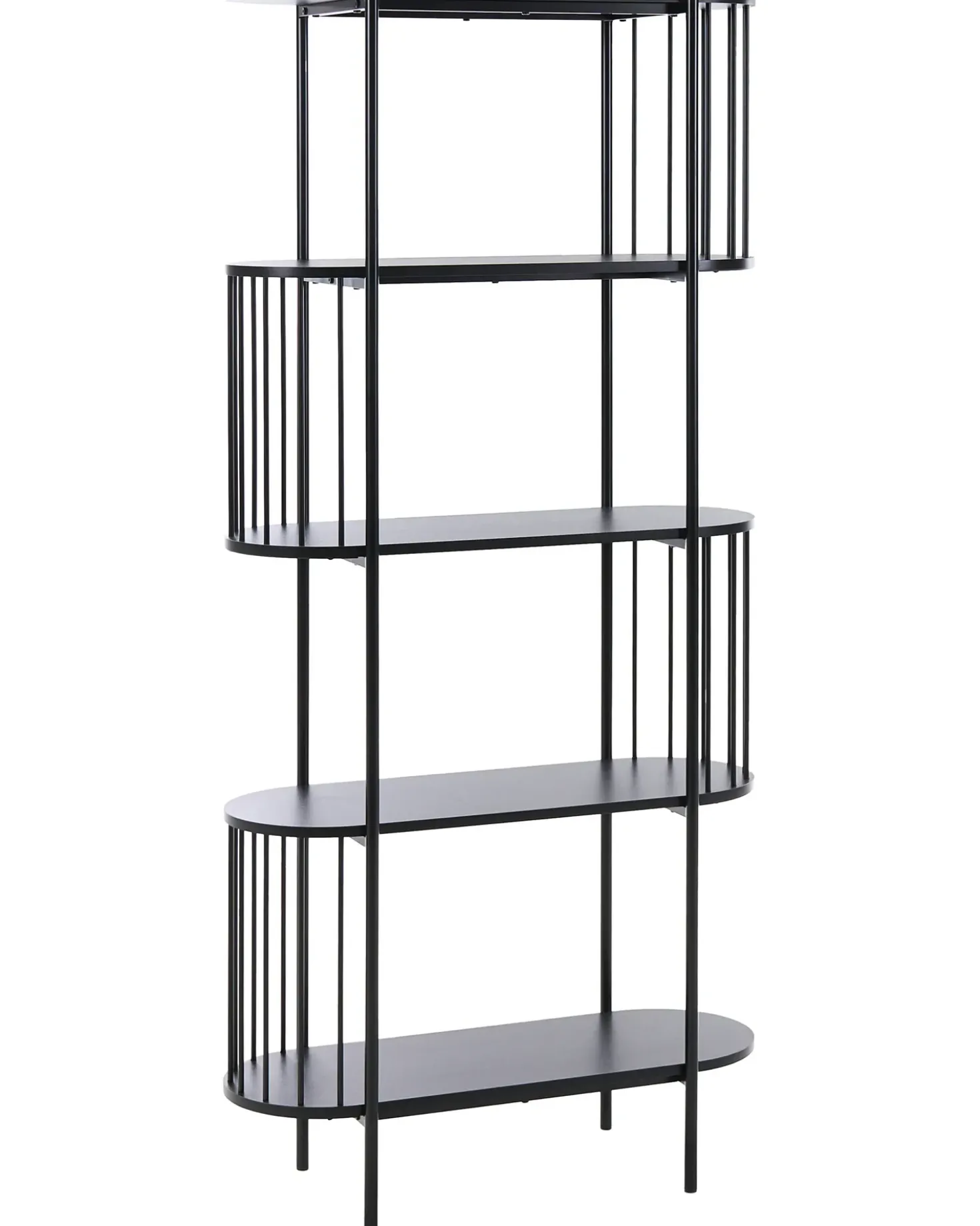 Libreria a 4 ripiani OREANA 172 cm Nero