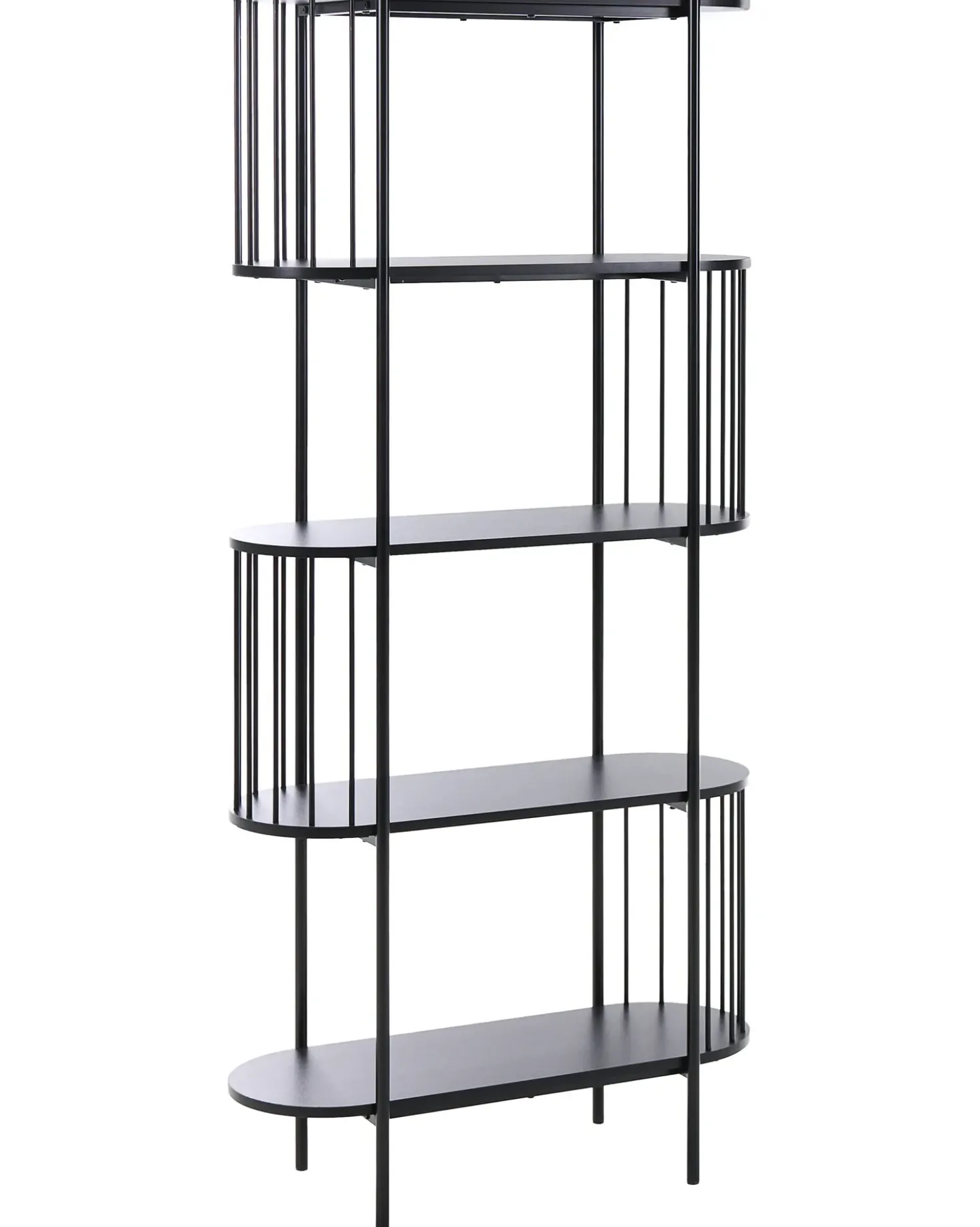 Libreria a 4 ripiani OREANA 172 cm Nero