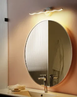 Beliani Luce LED per quadri e specchi AILETTE Metallo Bianco