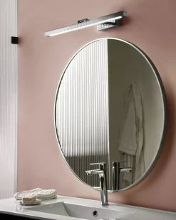 Sale Beliani Luce LED per quadri e specchi ARROS Metallo Argento