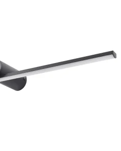 Clearance Beliani Luce LED per quadri e specchi GABAS Metallo Nero Bianco Nero