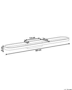 Outlet Beliani Luce LED per quadri e specchi MIDOU Metallo Nero