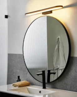 Outlet Beliani Luce LED per quadri e specchi MIDOU Metallo Nero