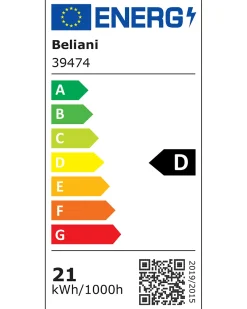 Outlet Beliani Luce LED per quadri e specchi MIDOU Metallo Nero
