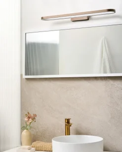 New Beliani Luce LED per quadri e specchi MIDOU Metallo Marrone
