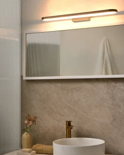New Beliani Luce LED per quadri e specchi MIDOU Metallo Marrone