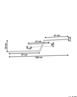 New Beliani Luce LED per quadri e specchi NOCEDA Metallo Nero