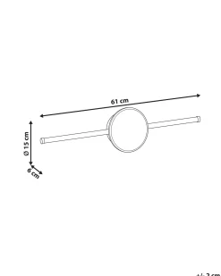 Clearance Beliani Luce LED per quadri e specchi OTHAIN Metallo Nero