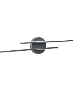 Clearance Beliani Luce LED per quadri e specchi TOUQUES Metallo Nero Bianco Nero