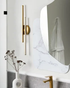 Sale Beliani Luce LED per quadri e specchi TOUQUES Metallo Oro Bianco Oro